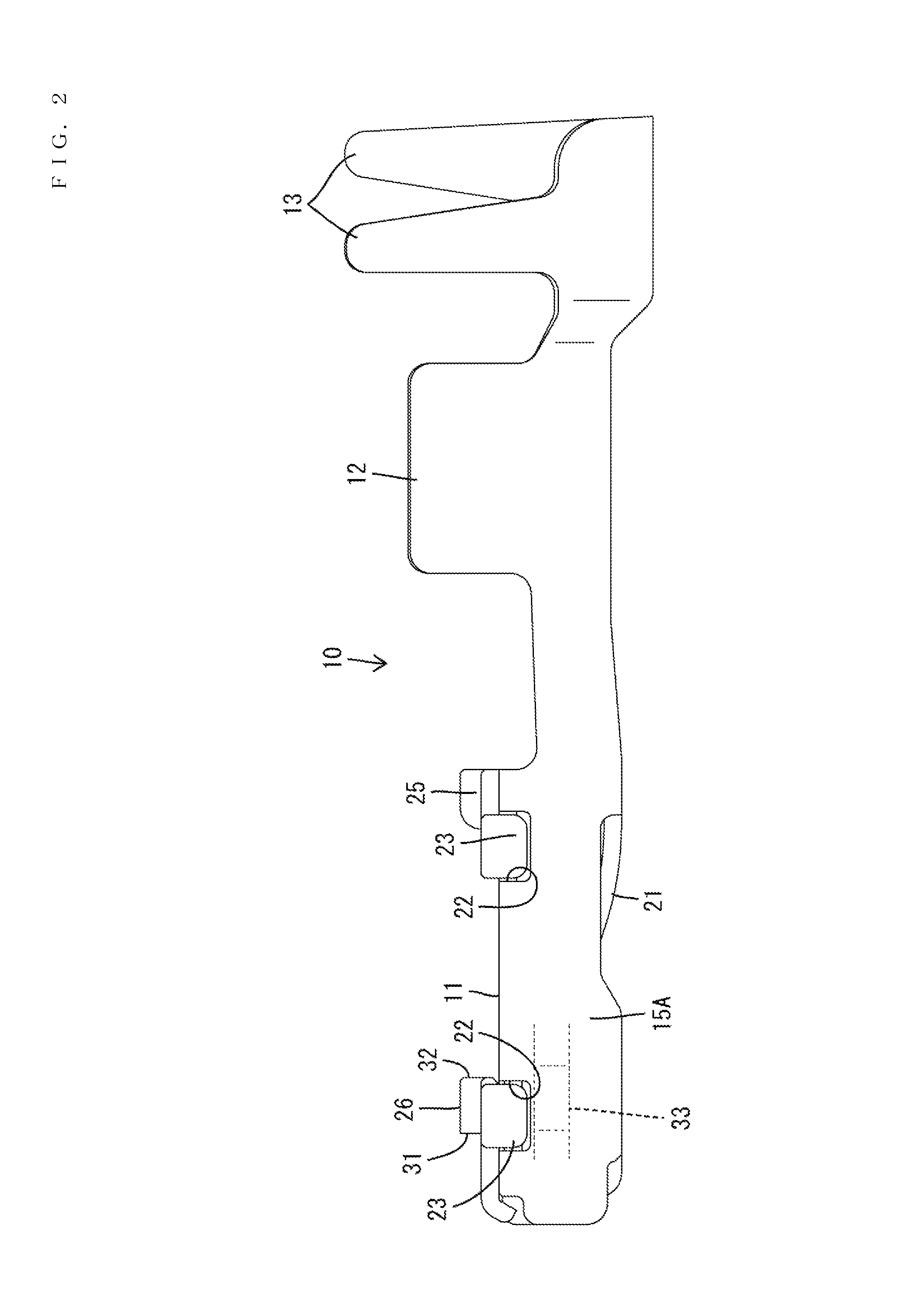 Terminal fitting with stabilizers and connector