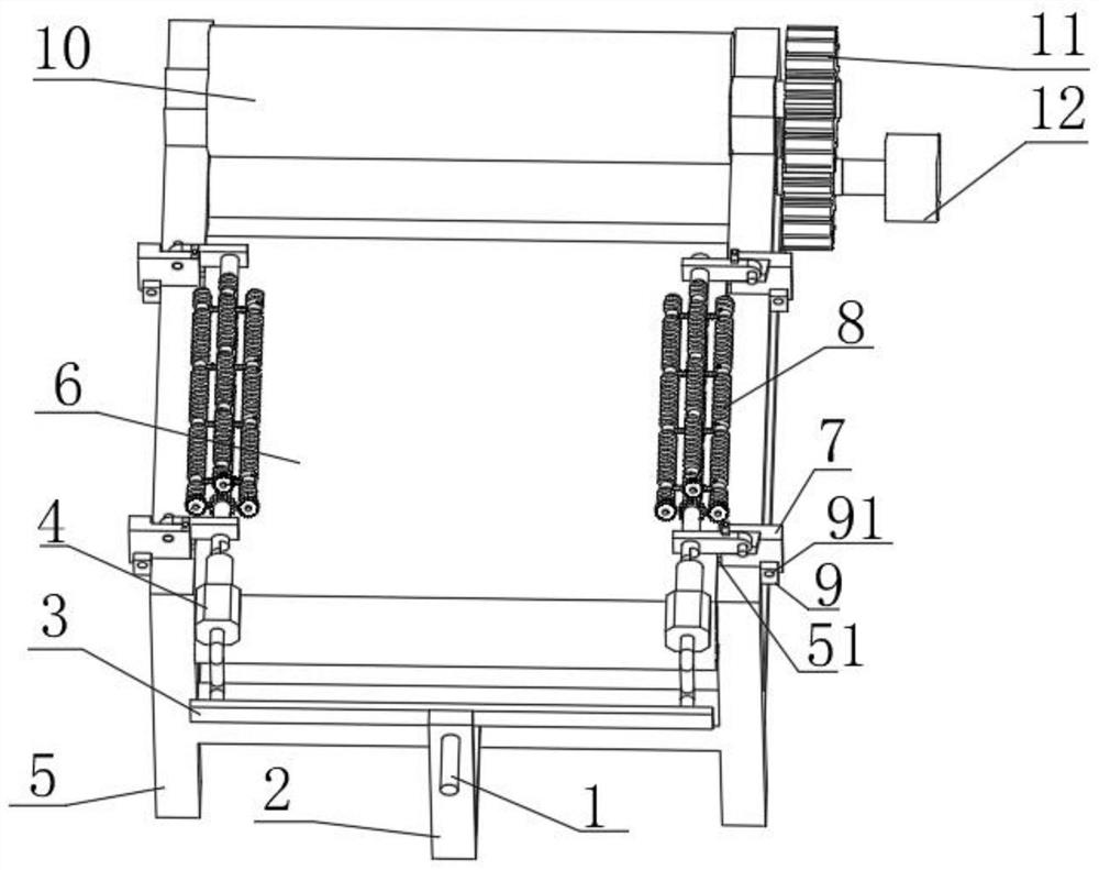 Processing technology and processing device for high-elasticity uvioresistant polyester fabric