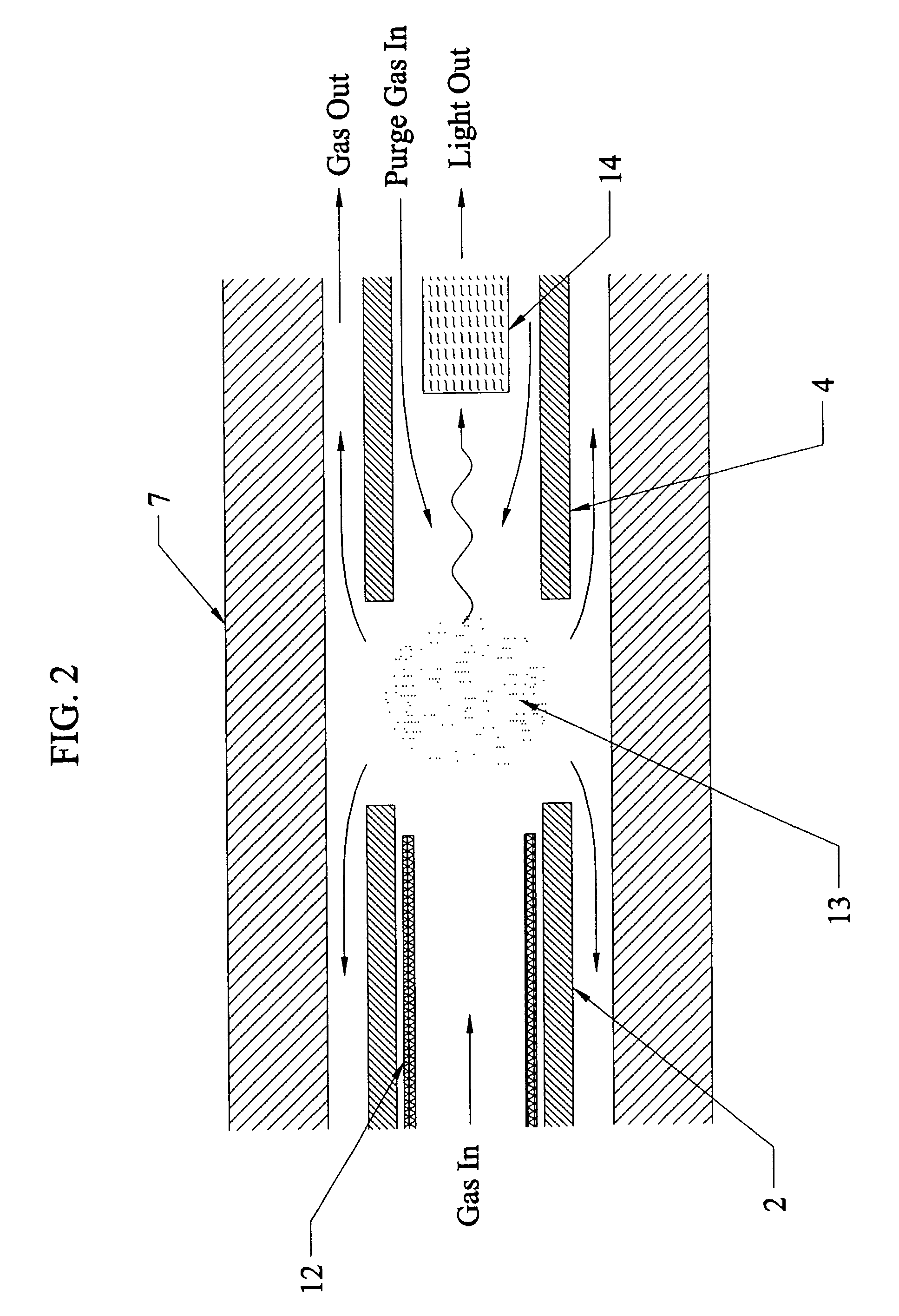 Micro-discharge gas detector