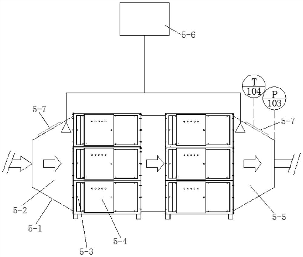 High-temperature heavy-oil-stain waste gas treatment system