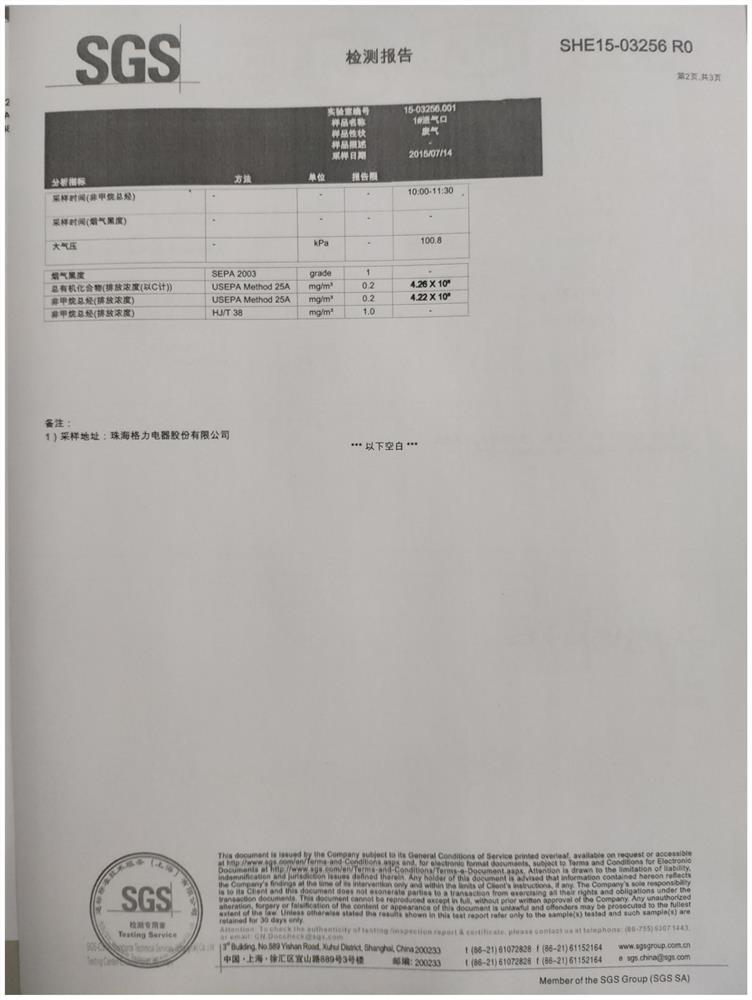 High-temperature heavy-oil-stain waste gas treatment system