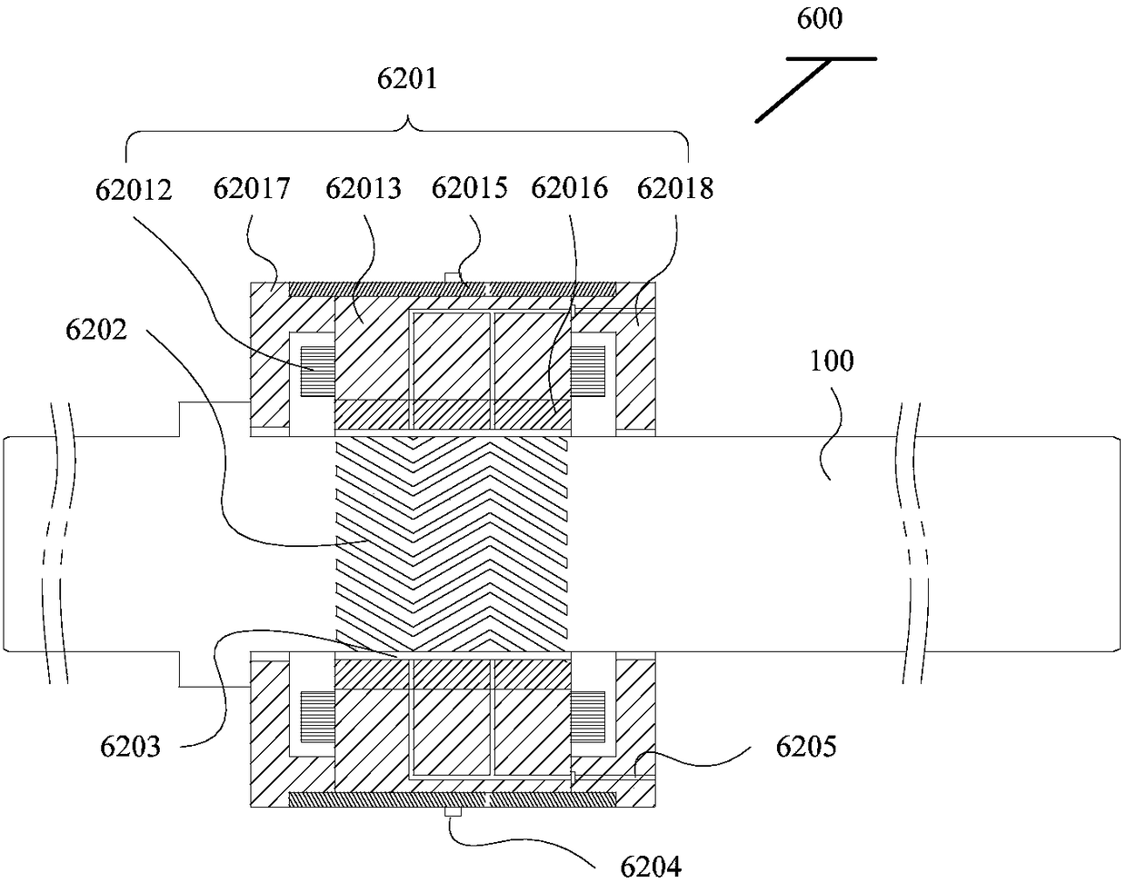 Radial bearings, rotor system and control method of radial bearings