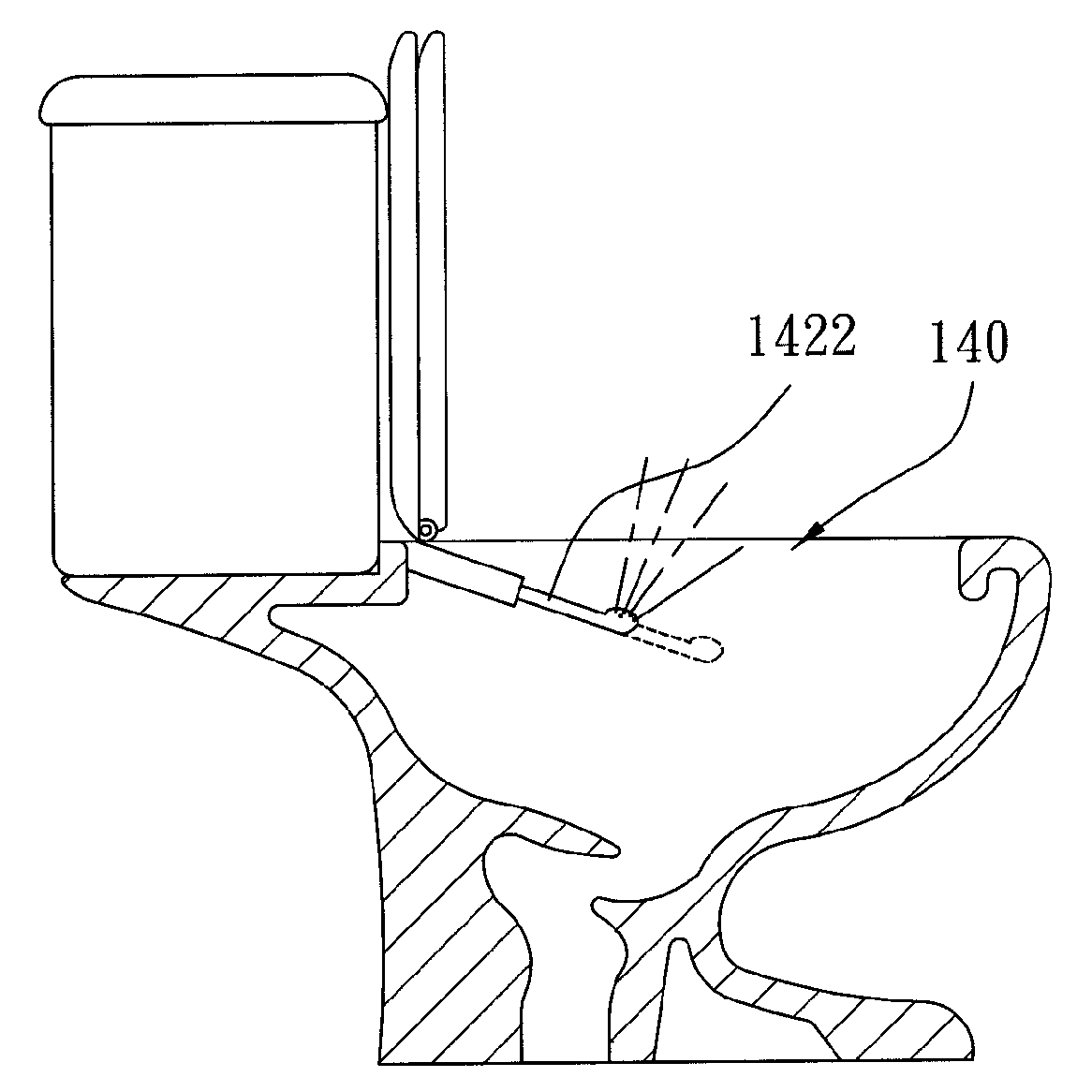 Adjustable water-spraying device