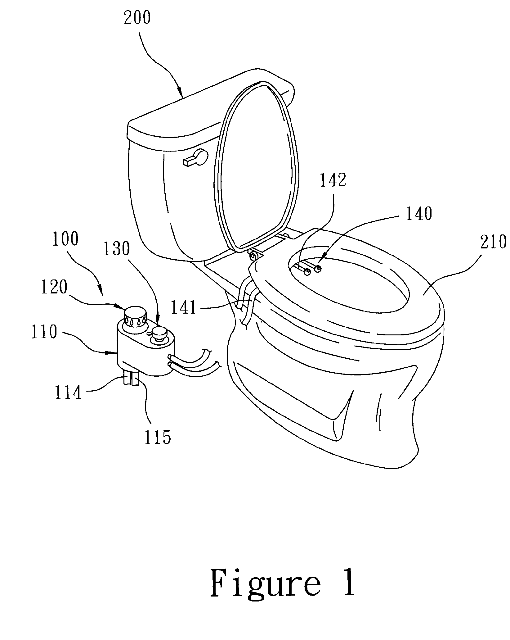 Adjustable water-spraying device