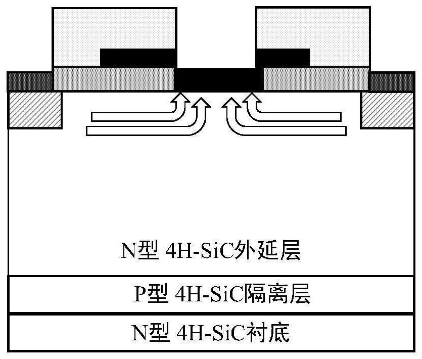 SiC Schottky power diode and production method thereof