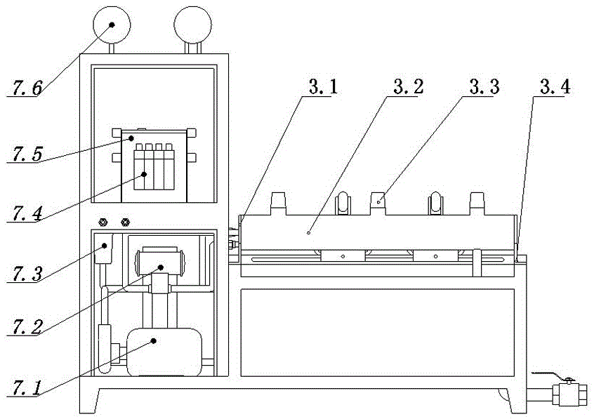 Micro-control air cylinder wind-water pressure testbed