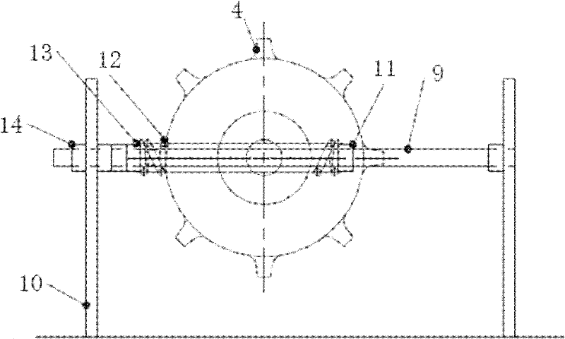 Novel tensioning transmission device