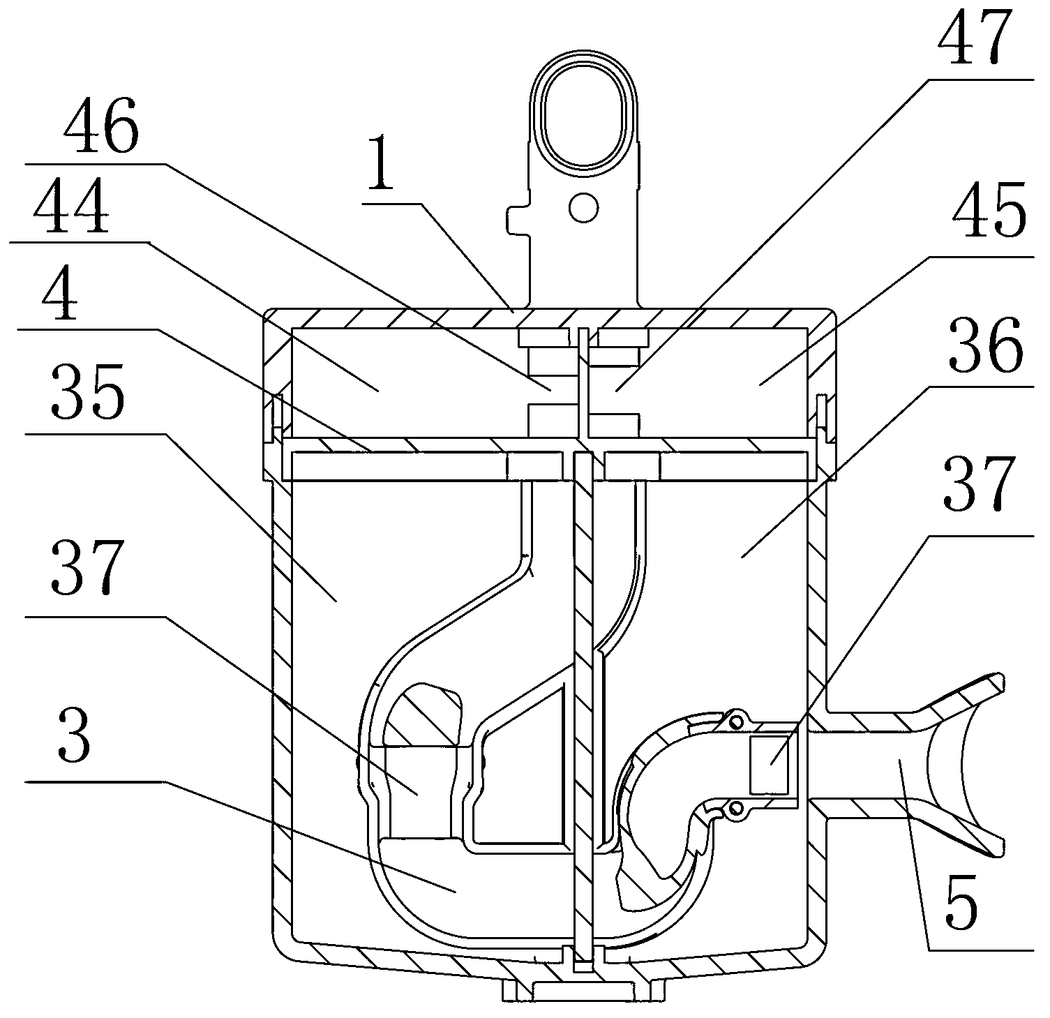 Suction muffler for compressor