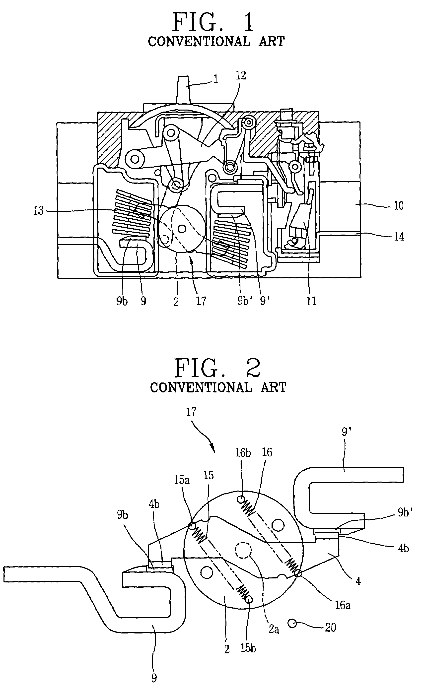 Contactor assembly for a circuit breaker