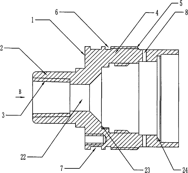 Pressure transmitter with integrated encapsulation type sensor