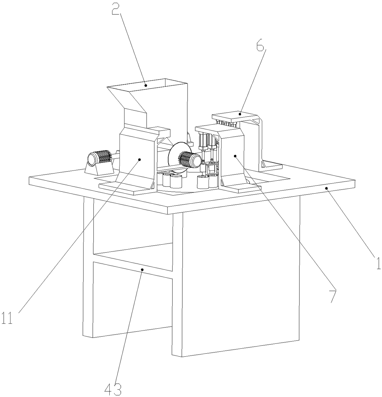 Tea cake pressing machine