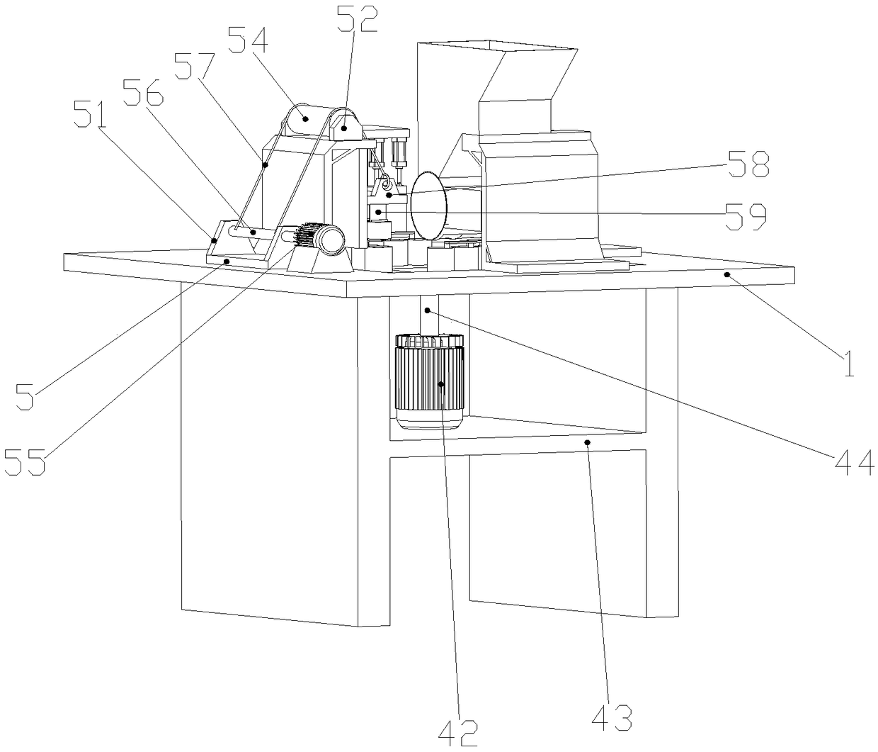 Tea cake pressing machine