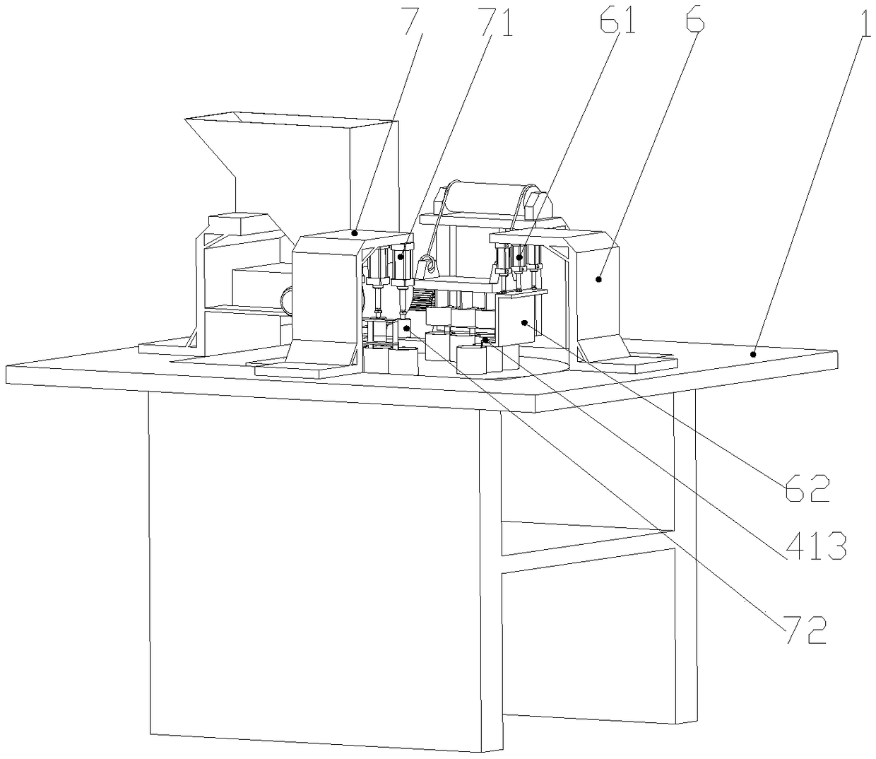 Tea cake pressing machine