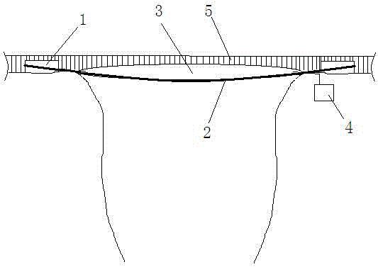 Tensioned air bag structure composite bridge