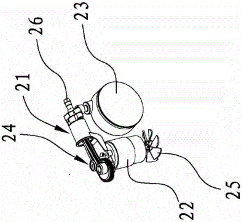 Air inflation and dust collection integration machine for car