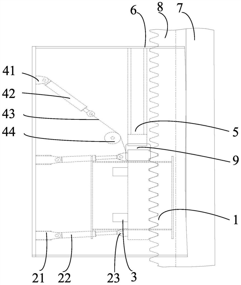 A locking device suitable for self-elevating platform