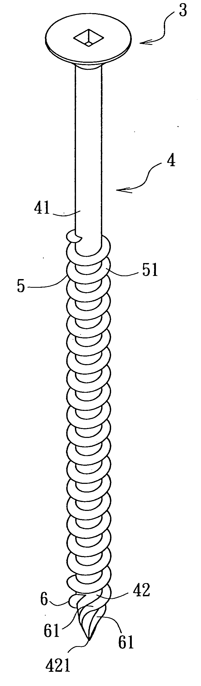 Multiple-thread screw