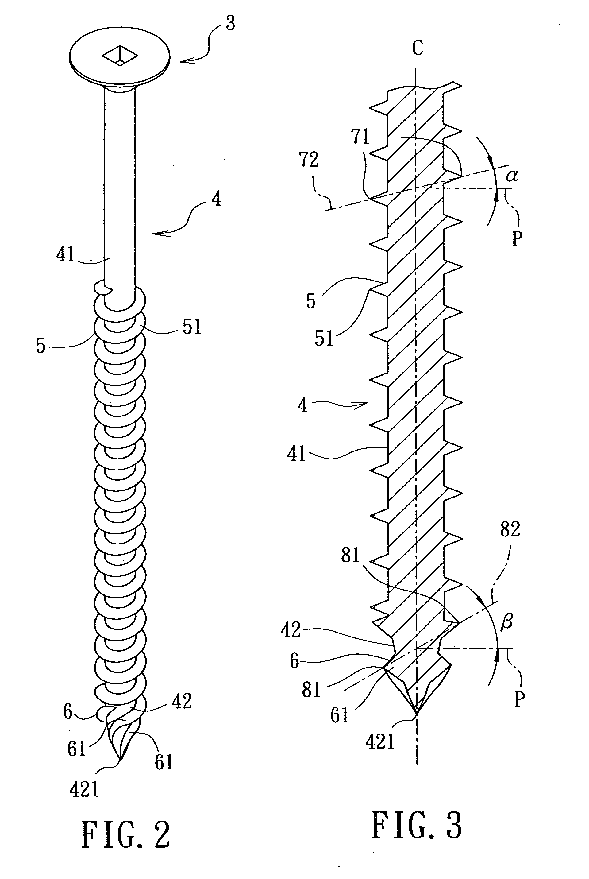 Multiple-thread screw