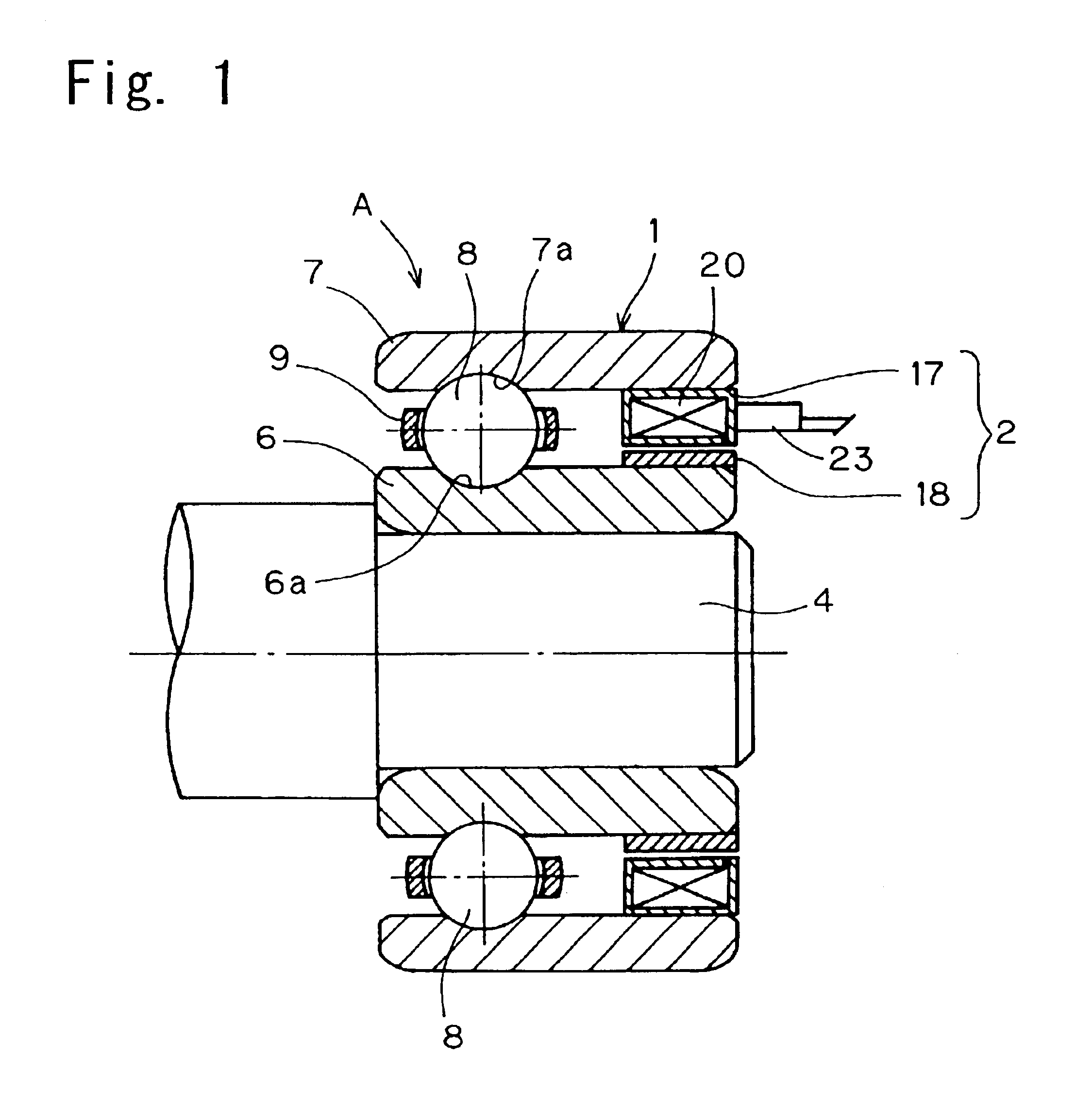 Bearing assembly with electric power generator