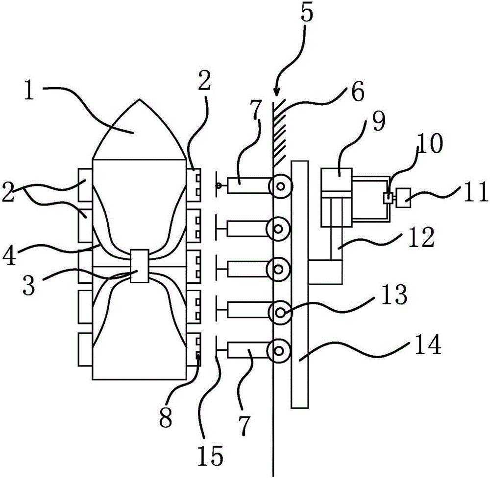 Ship power generation device utilizing ocean energy