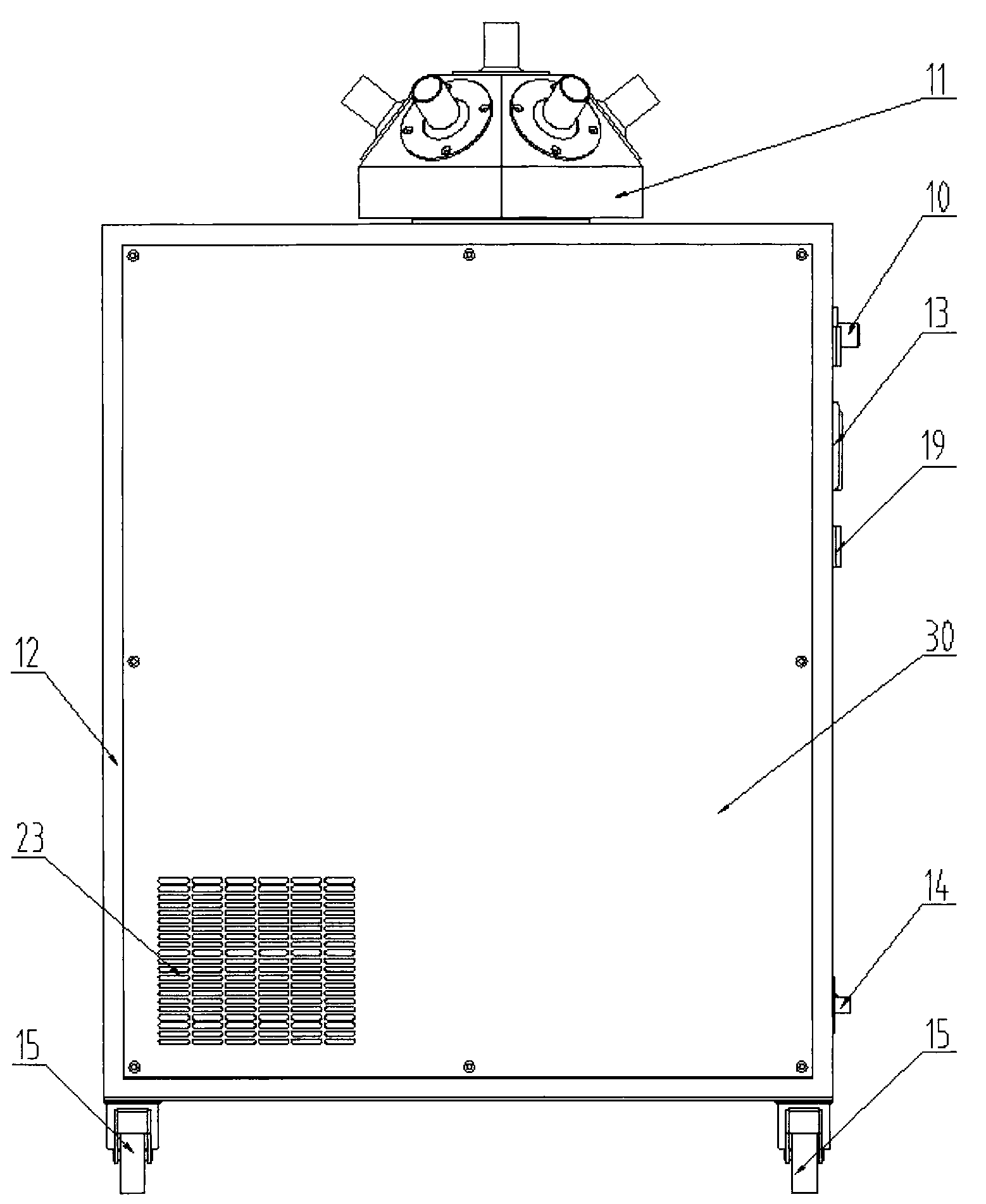 Movable type room vaporization hydrogen peroxide sterilization system