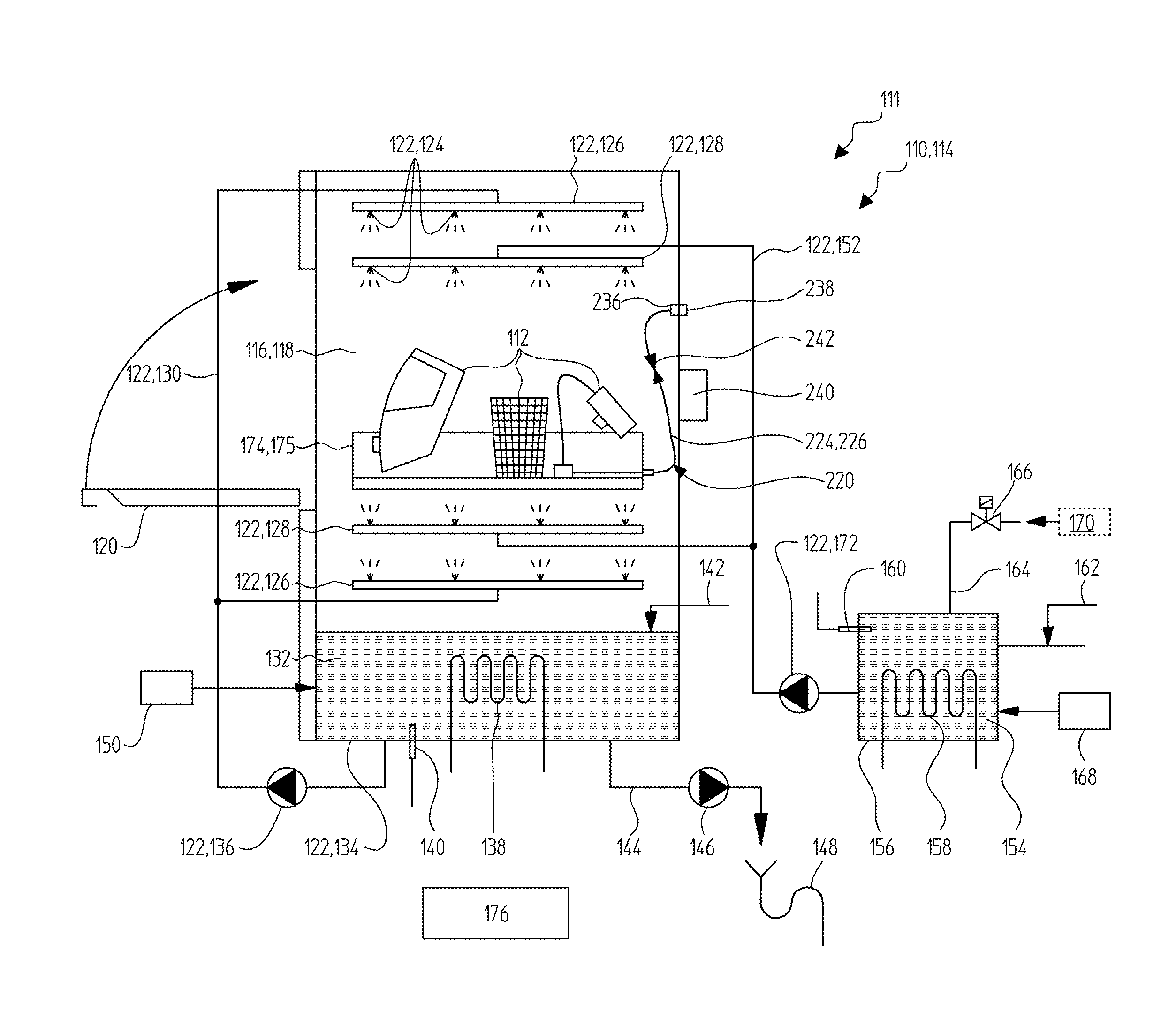 Holder product range and cleaning apparatus for cleaning breathing apparatuses