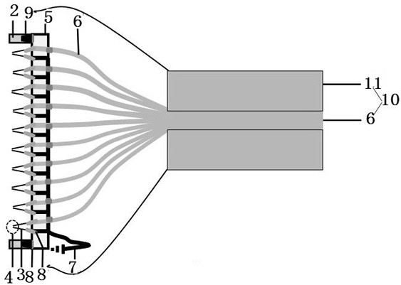 High-voltage pulse discharge hull surface cleaning device and method carried by underwater robot