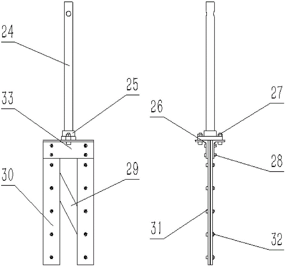 Forest fruit hard-twig graft seedling cutting testing device based on cutting and sliding cutting