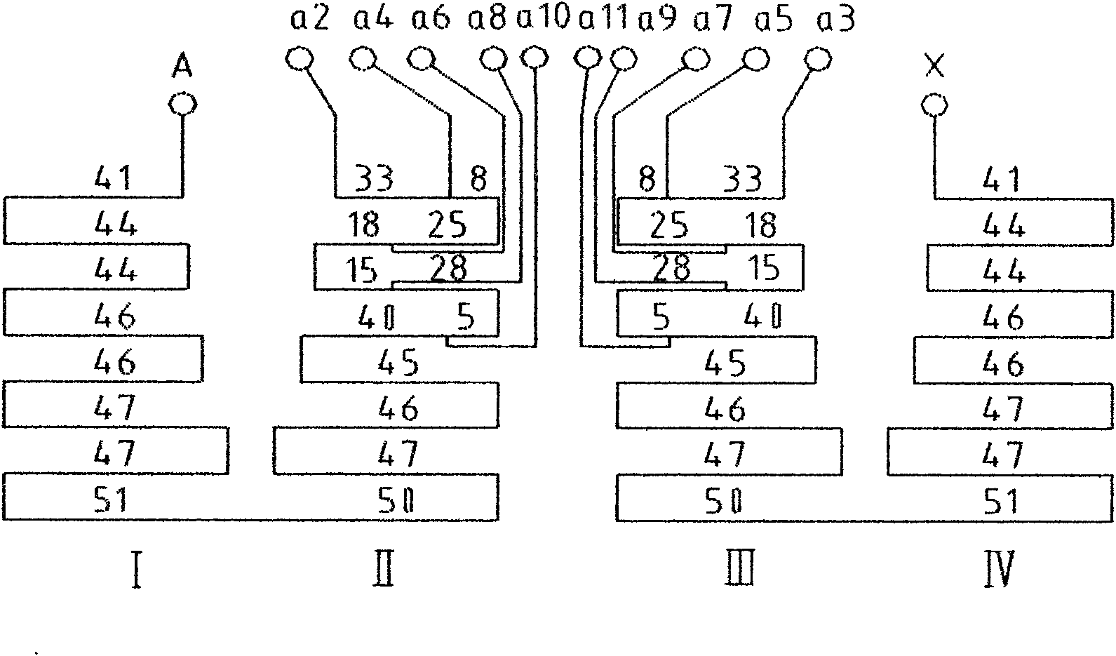 Design method of high tension coil of dry on-load coarse and fine voltage regulation transformer