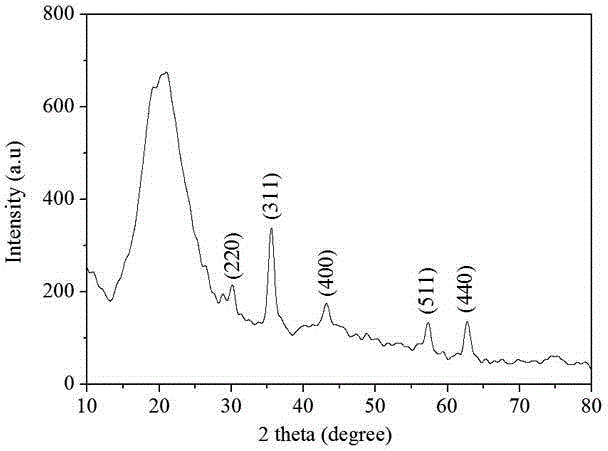 Preparation method for high-performance magnetic Fe3O4/polyurethane elastomer composite material