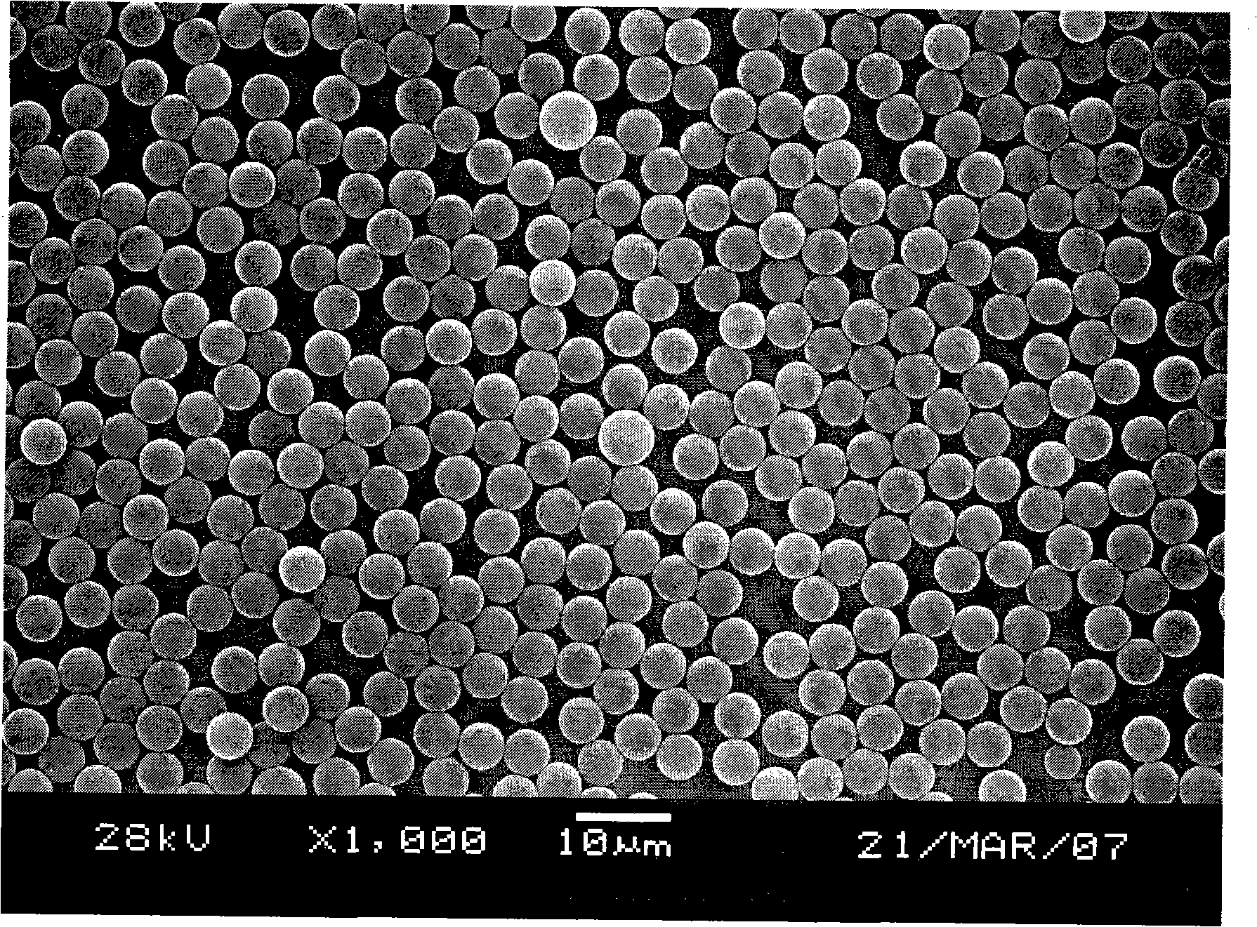 Preparation method of polystyrene-divinylbenzene microspheres for bilirubin adsorption