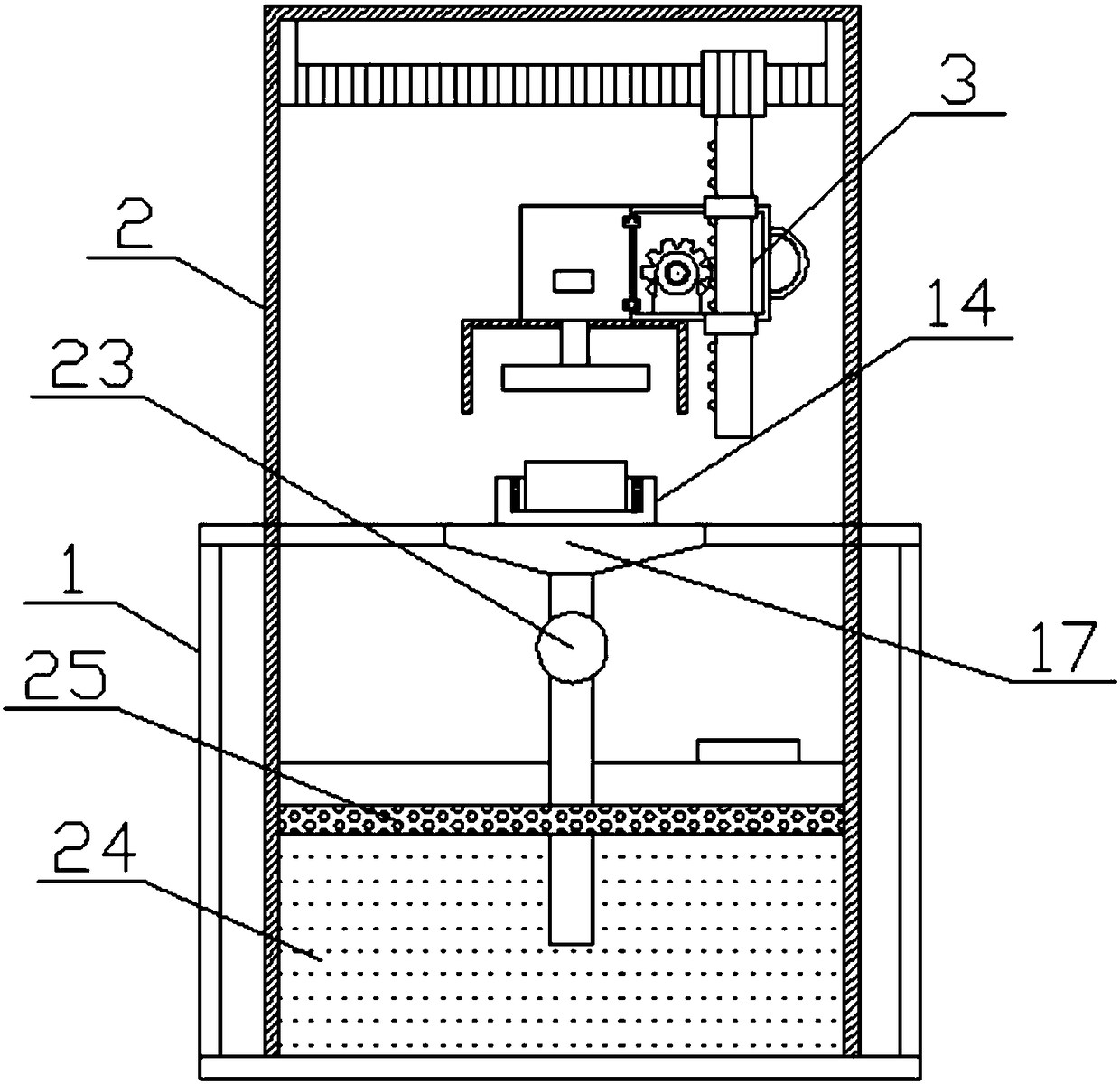 Hardware fitting grinding device