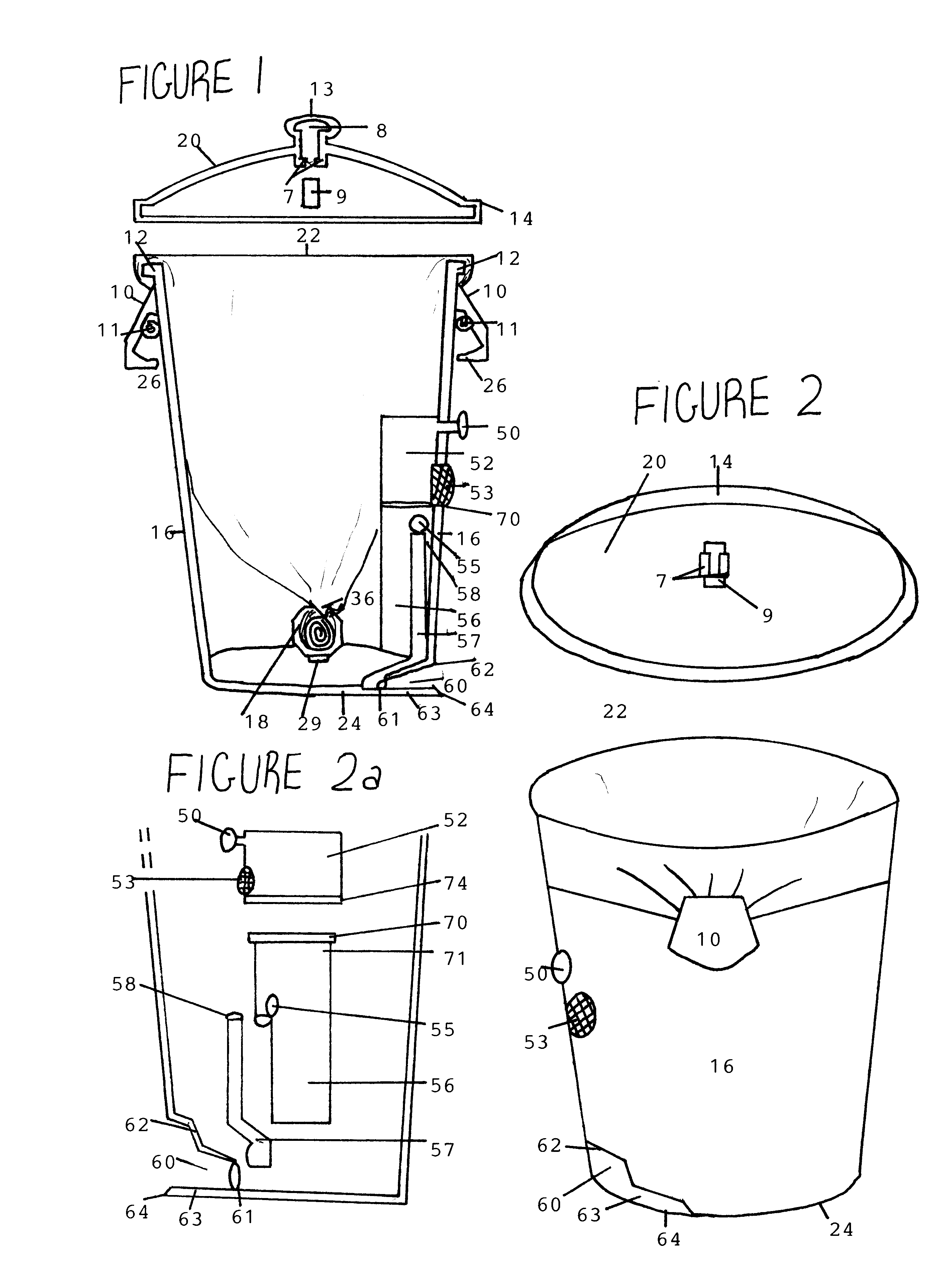 Waste receptacle with swept debris pick up and features to maximize convenient use of receptacle liners