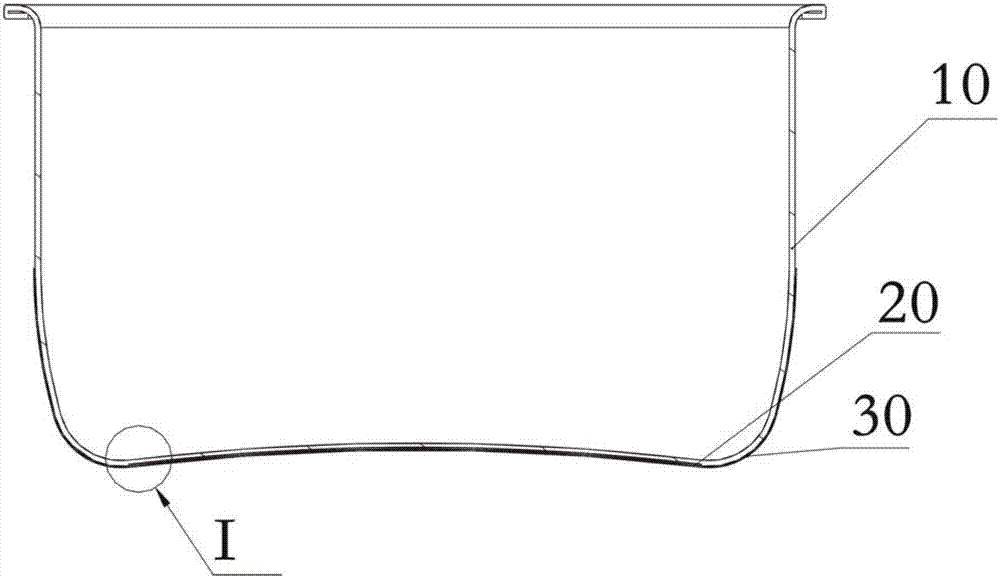 Inner pot for electromagnetic induction heating cooker and processing method thereof