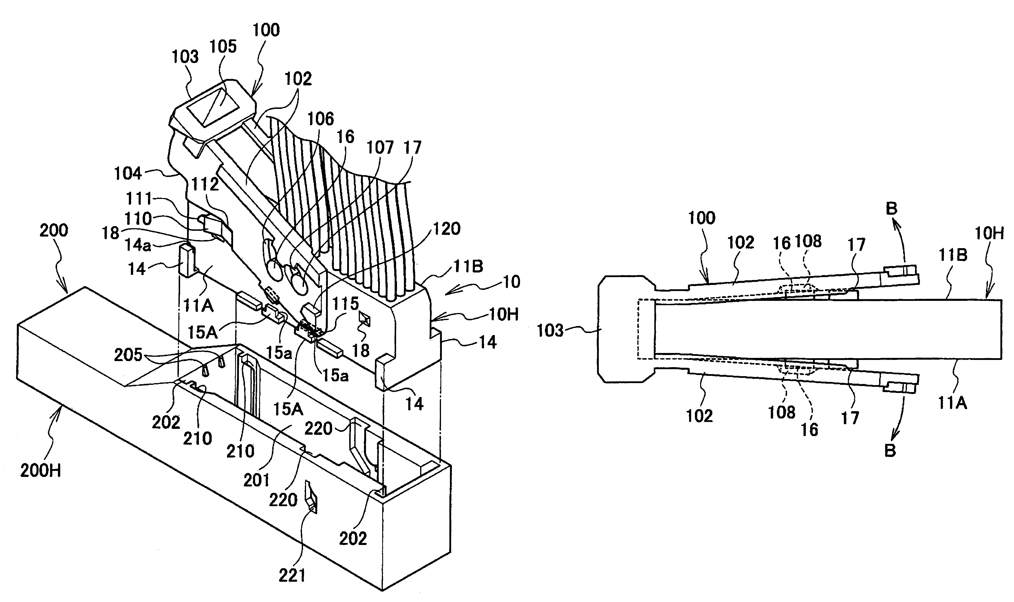 Lever type connector