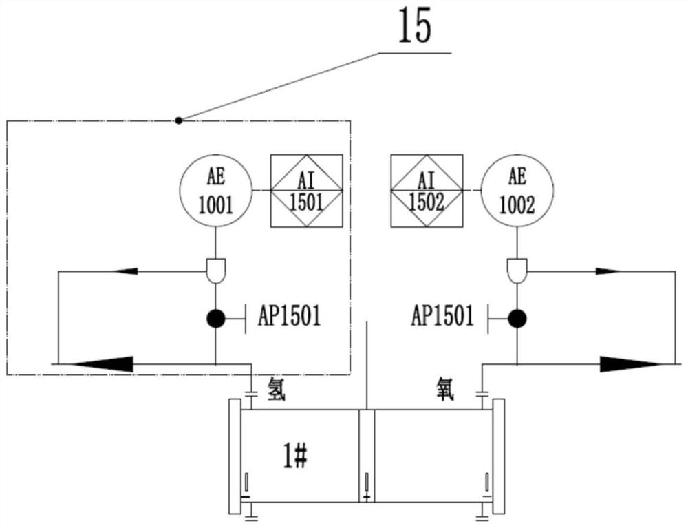 High-efficiency hydrogen production system suitable for wide power fluctuation