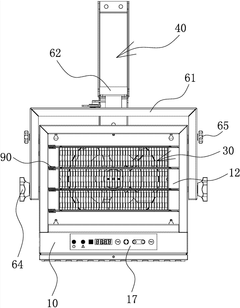 Industrial fan heater