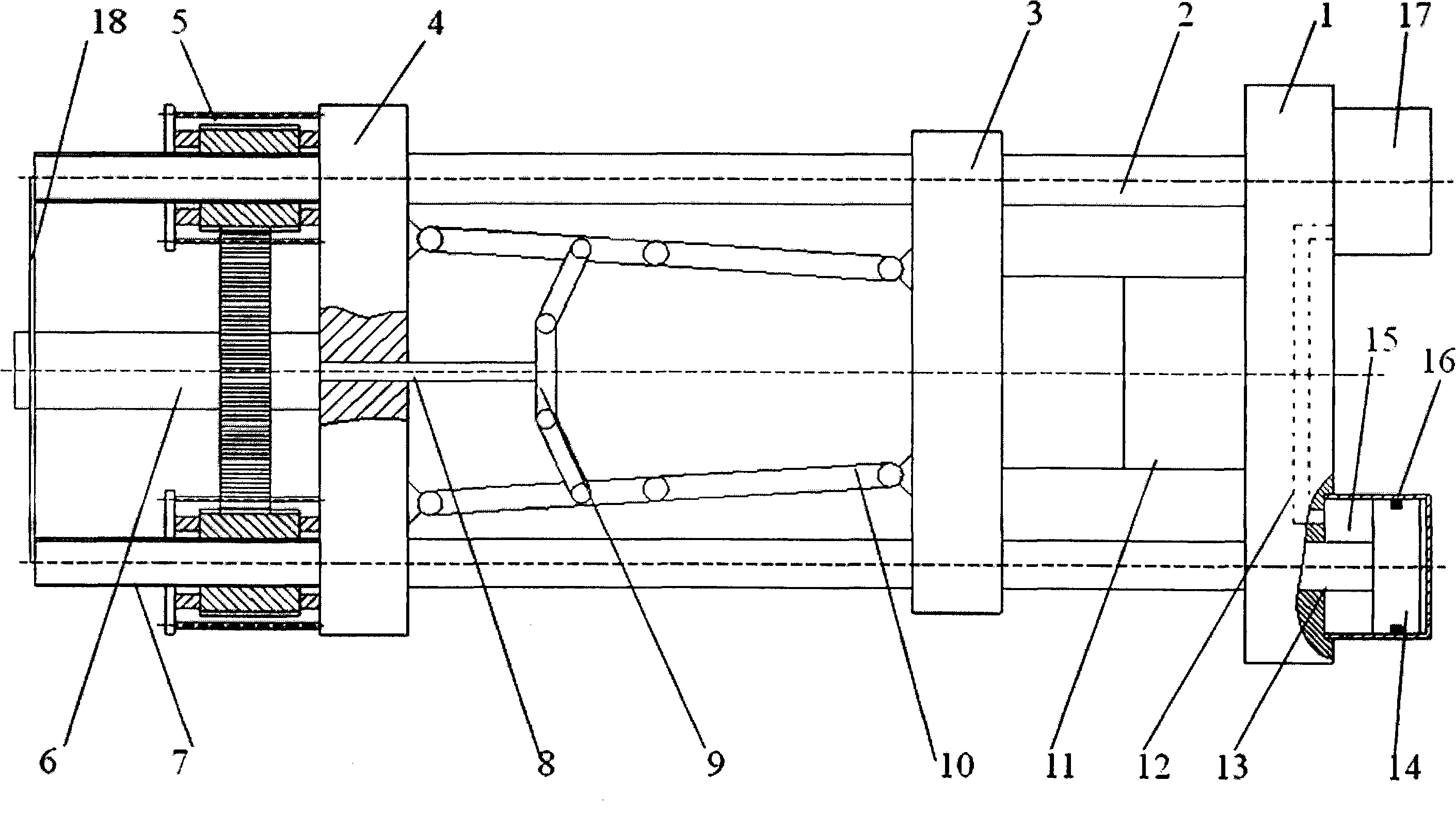 Mould-closing mechanism of plastic injection molding machine