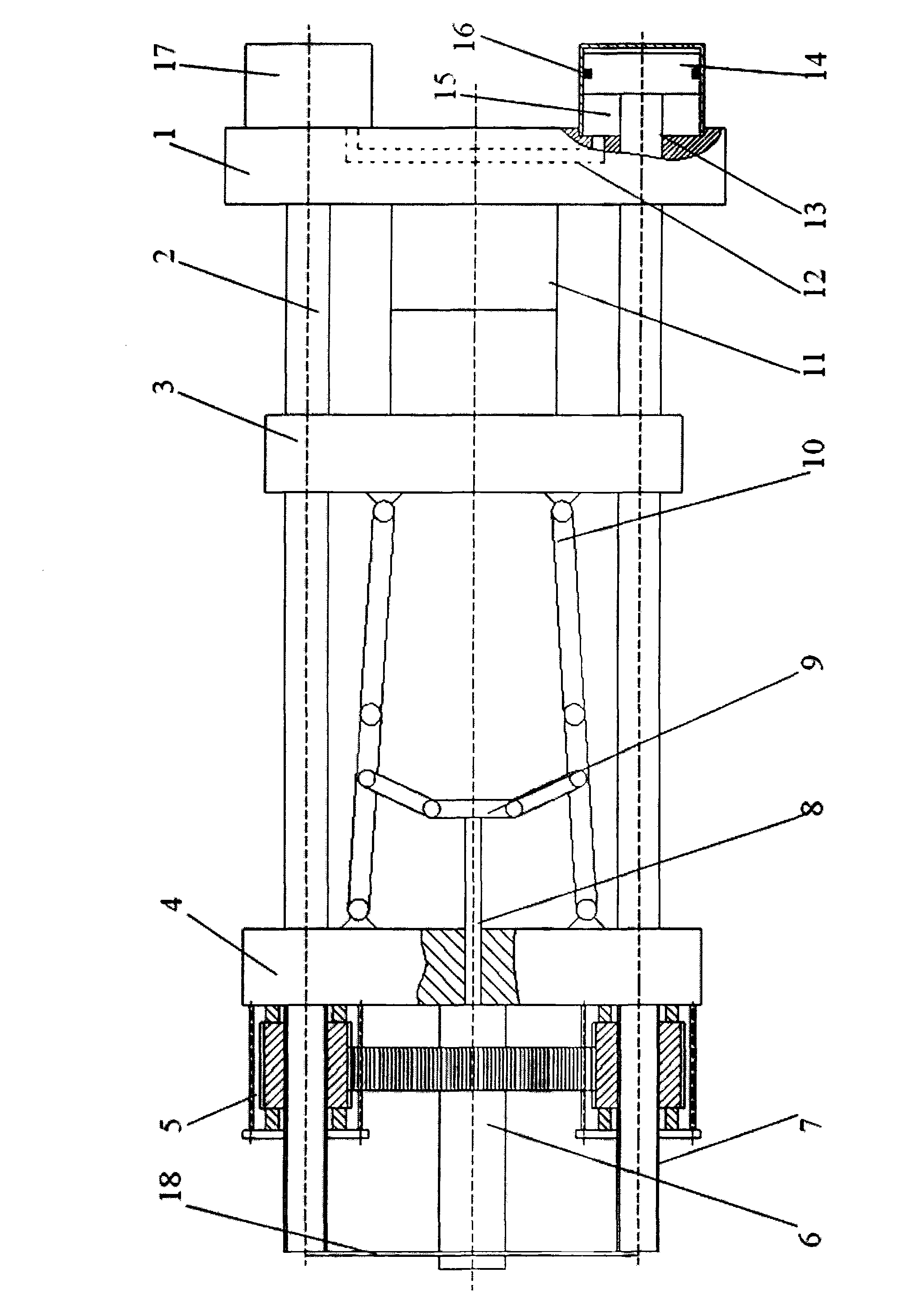 Mould-closing mechanism of plastic injection molding machine