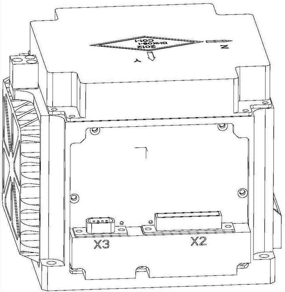 Triaxial integrated optical fiber gyroscope inert measurement device based on optical source cold standby and compensation and installation method