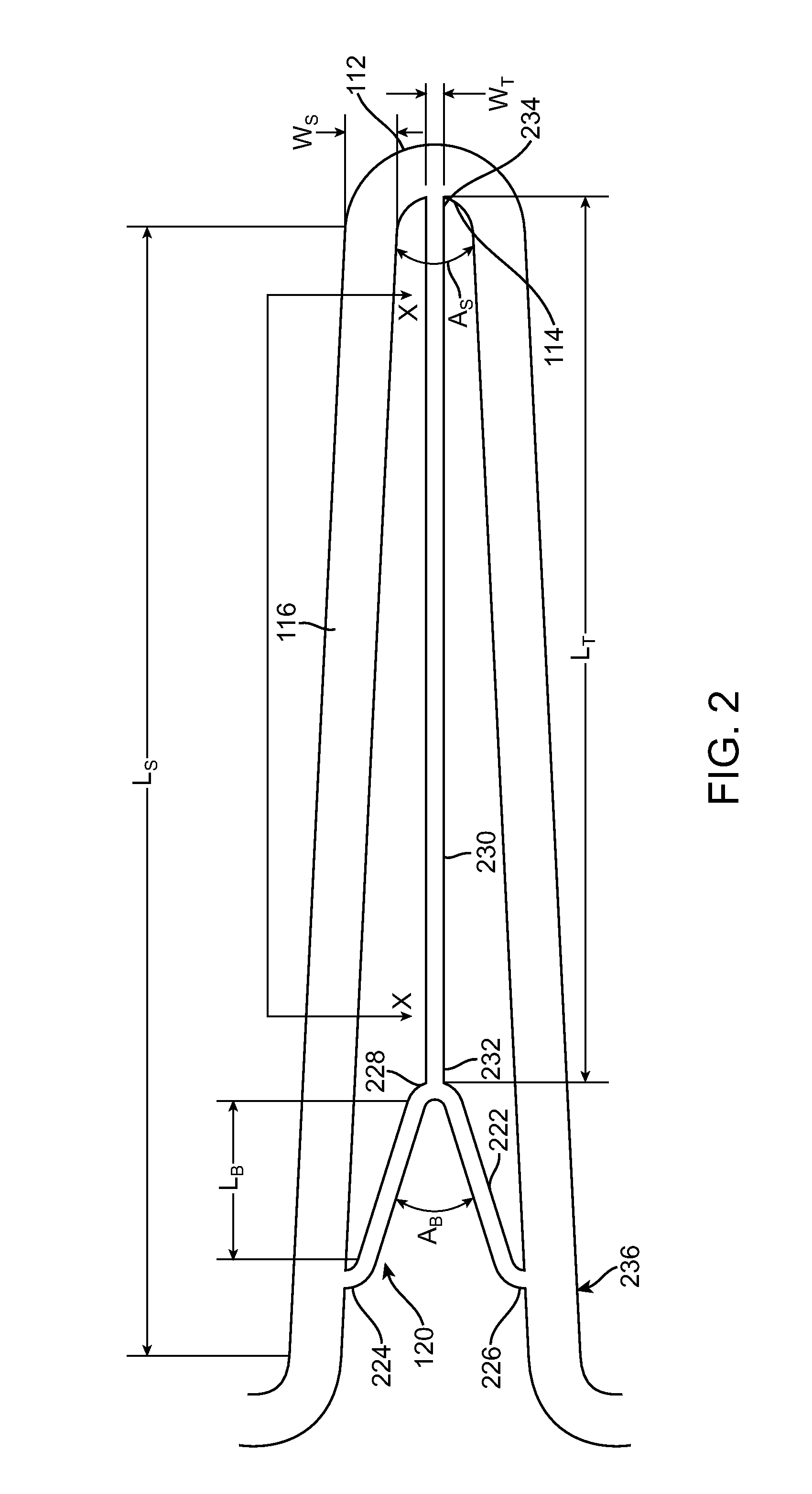 Stent prosthesis having select flared crowns