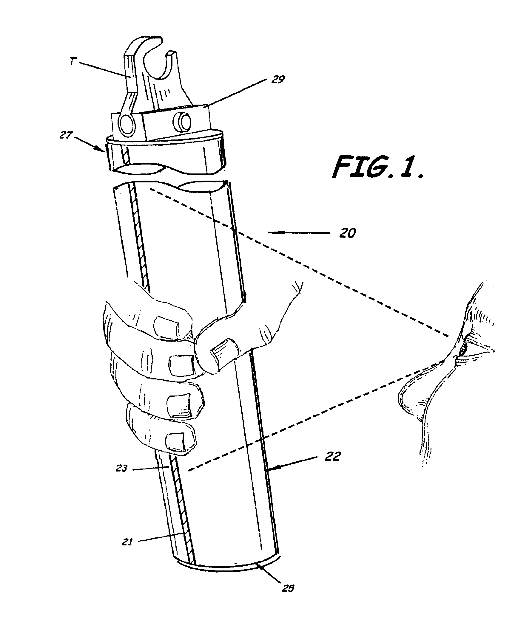 Utility line pole having alignment indicator and associated methods