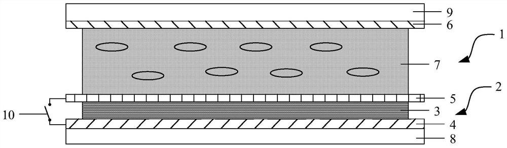 An optical structure, its control method, and a display device