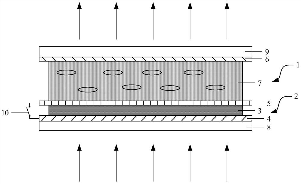 An optical structure, its control method, and a display device