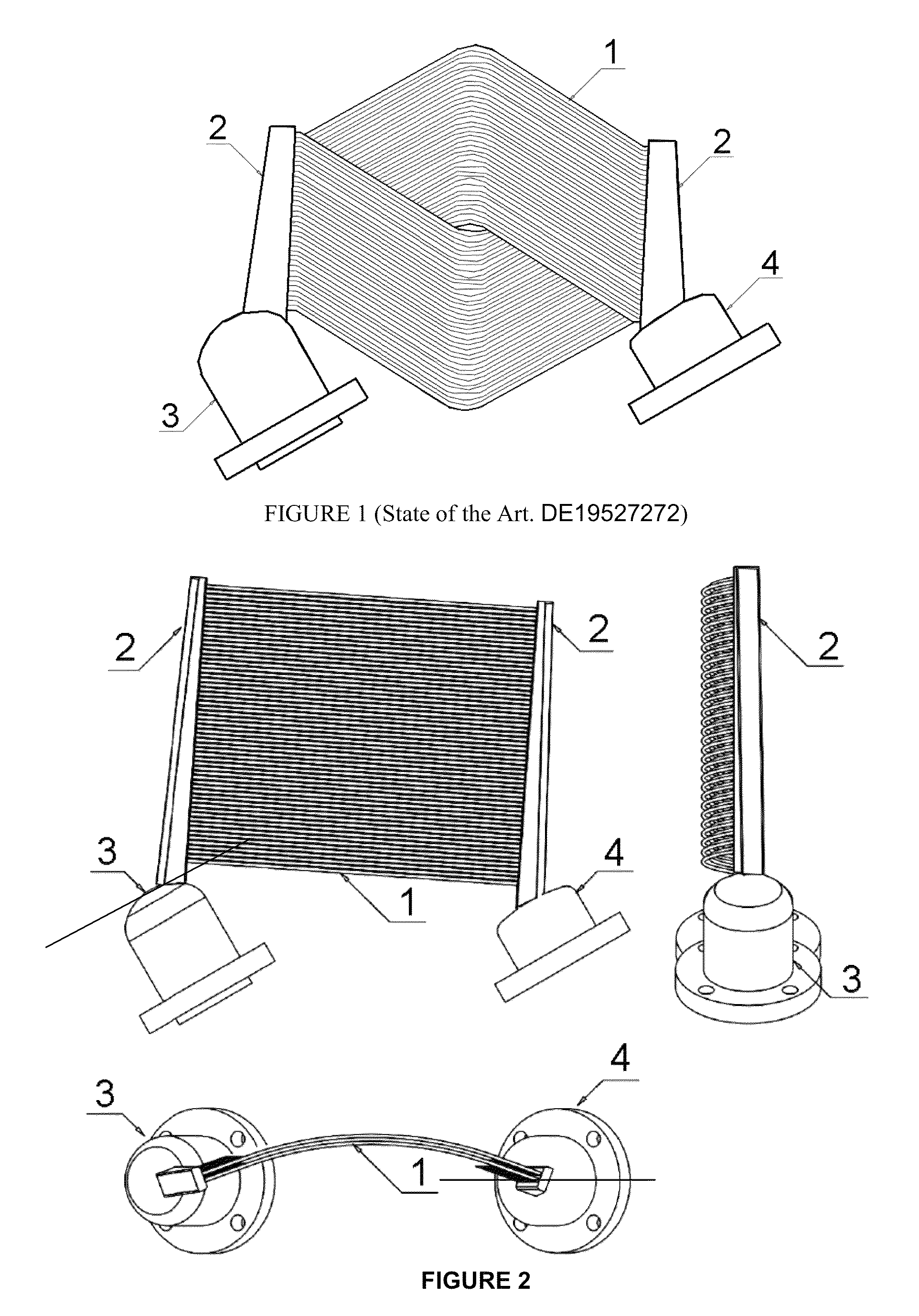 Concave receiver for stirling dish and method for manufacturing the same