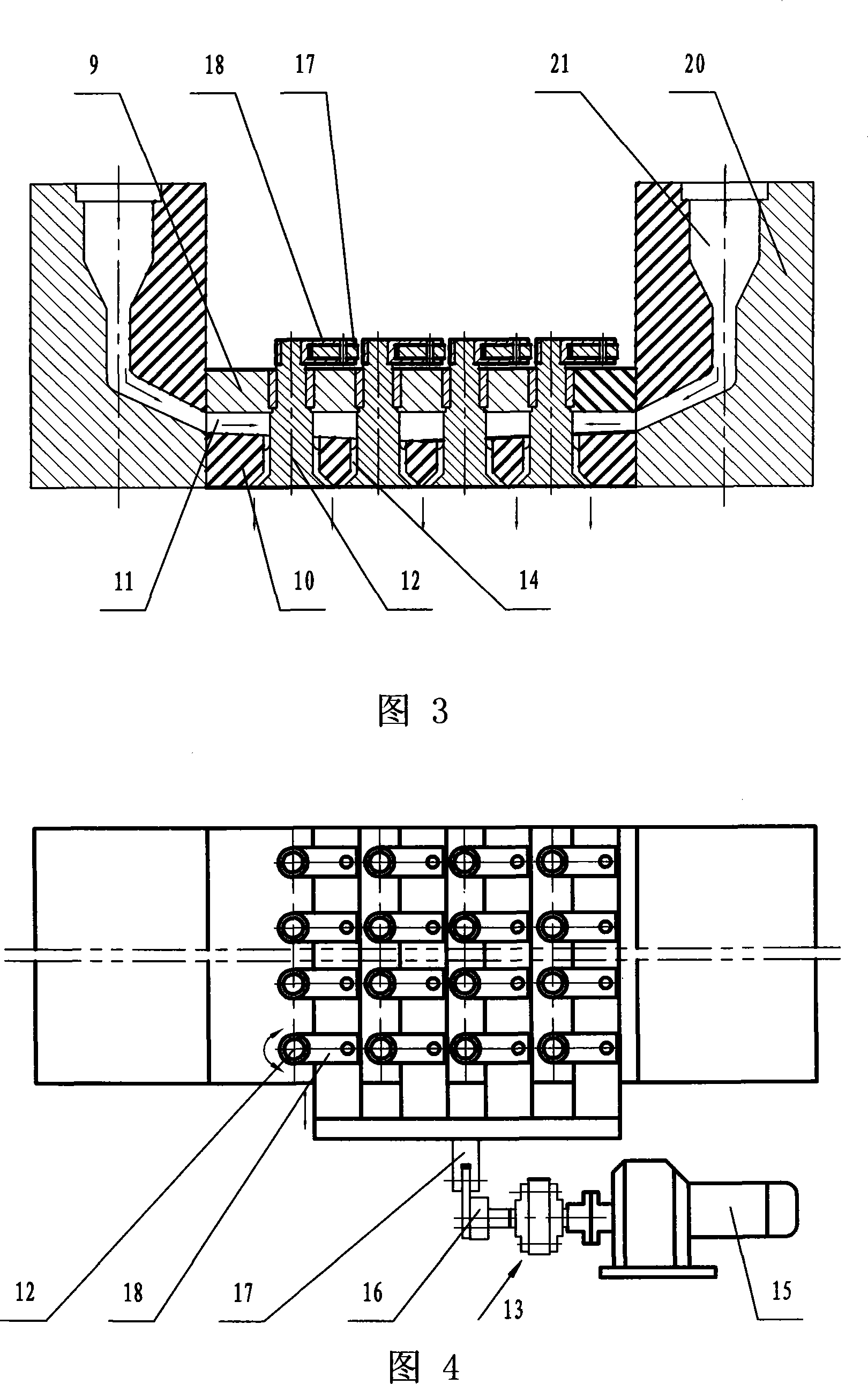 High elasticity netted plastic cushion, producing method and equipment thereof