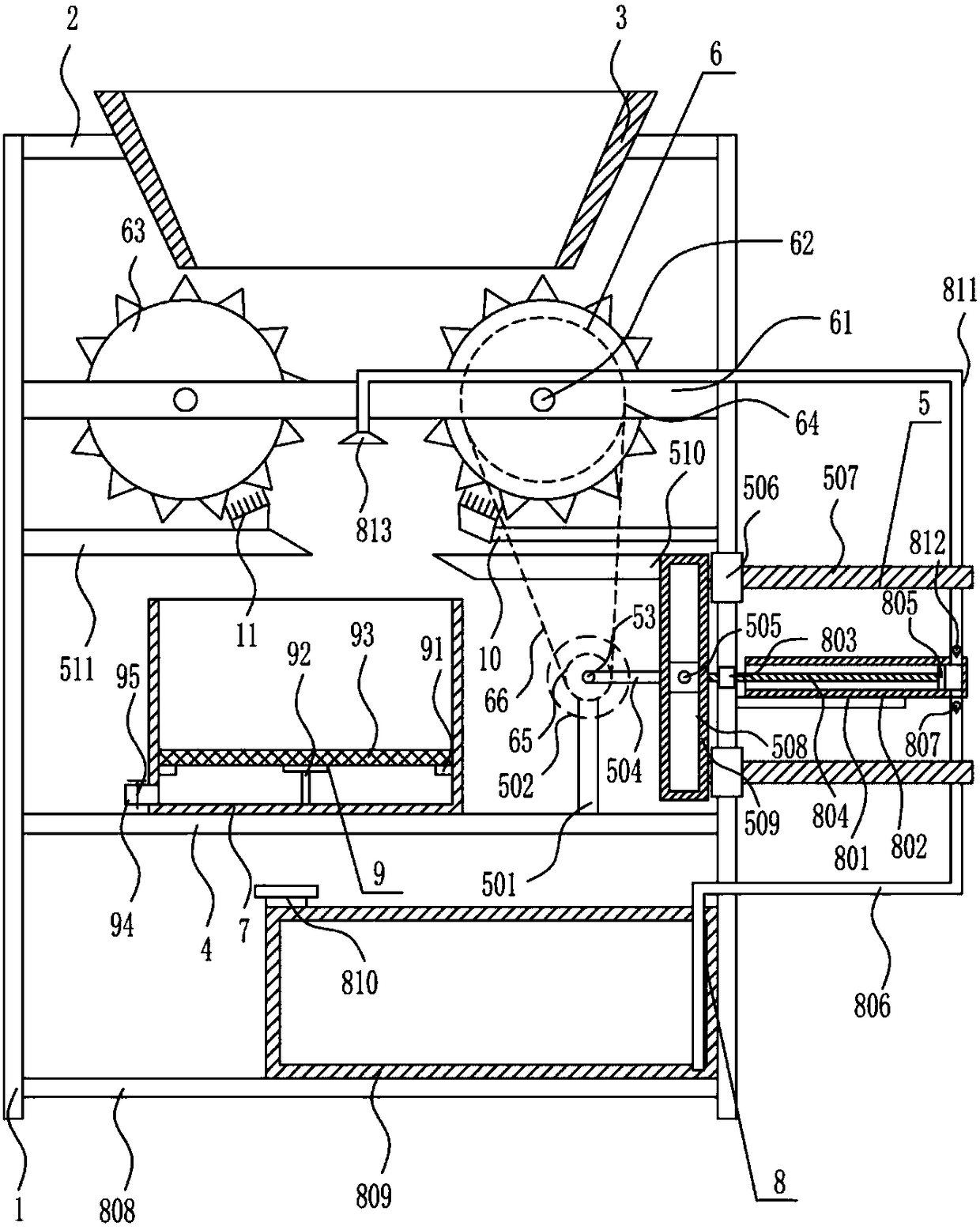 Plastic bag cutting device for recycling plastic bags