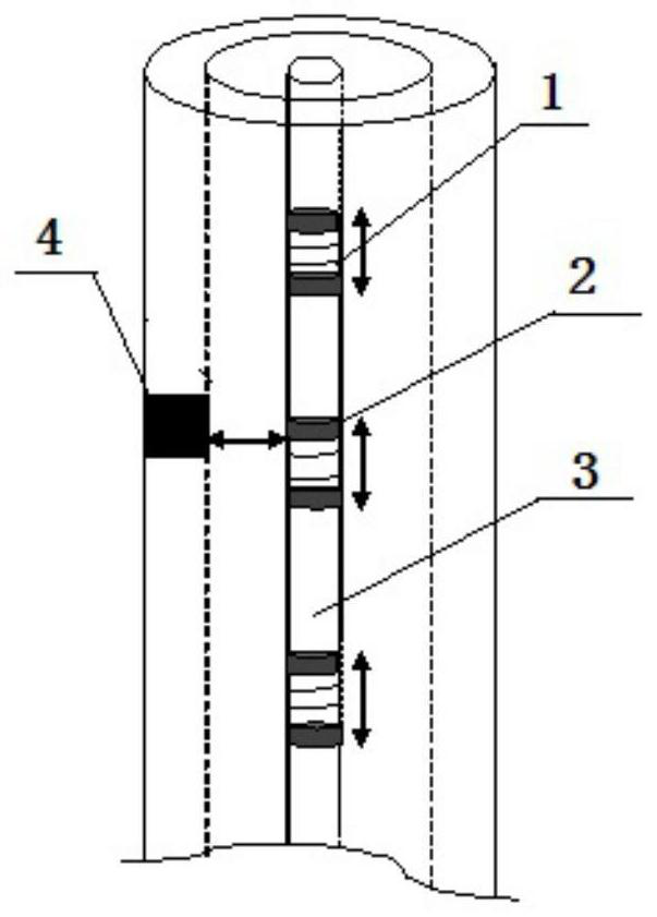 Magnetic coupling energy-carrying reverse communication method for downhole measurement while drilling