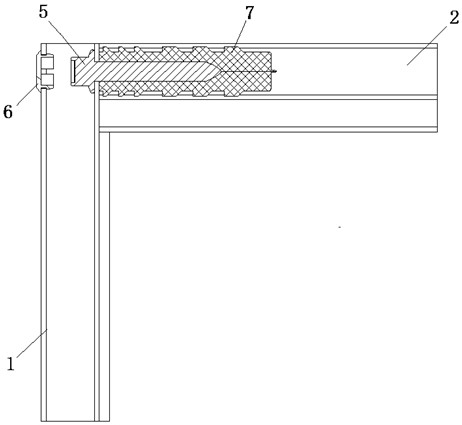 Aluminum profile connecting and assembling structure