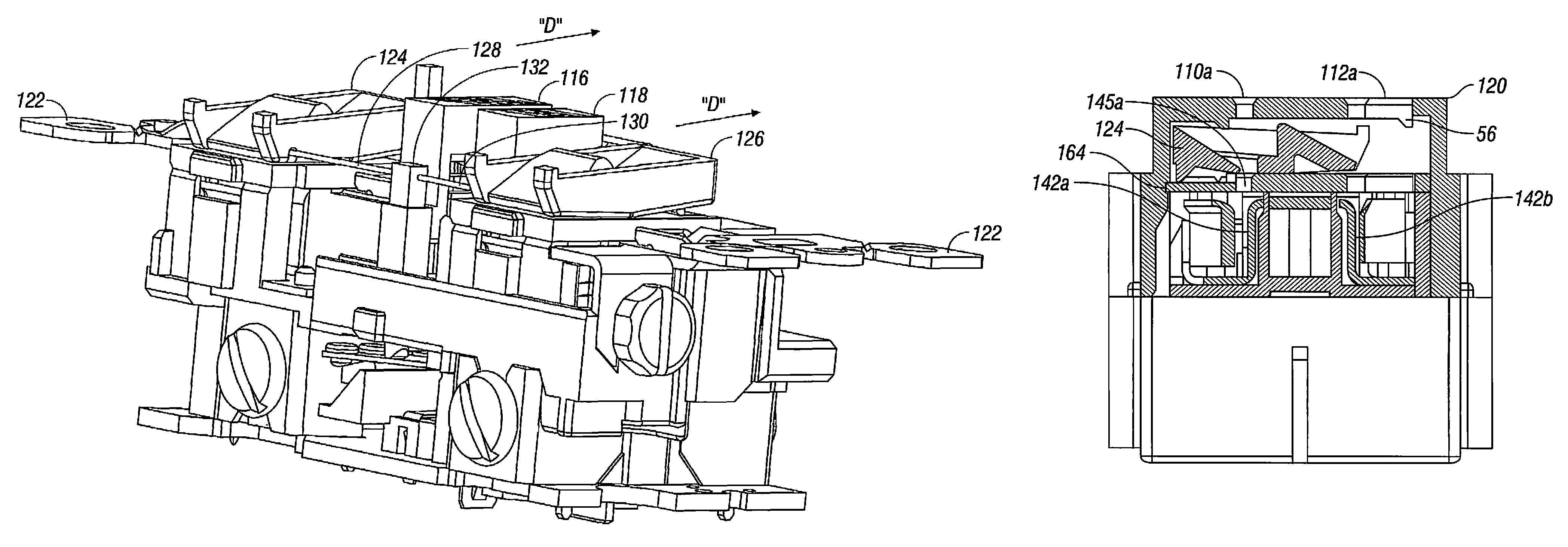 Tamper resistant ground fault circuit interrupter receptacle having dual function shutters